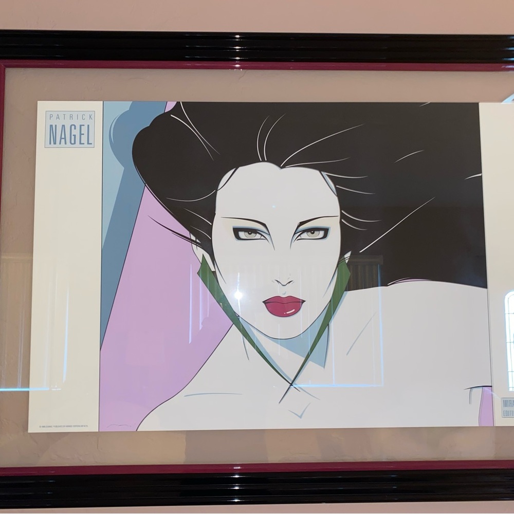 Patrick Nagel framed Art